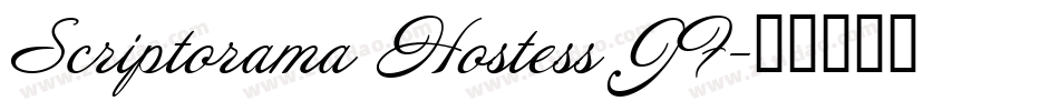 Scriptorama Hostess JF字体转换